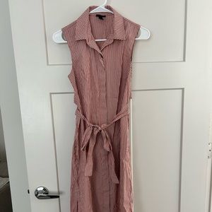 Cut out tie midi dress